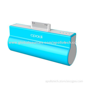 Portable Power Stations for iPhone 4/4S with Standing Function, 2,000mAh Real Capacity/5V/1A Output